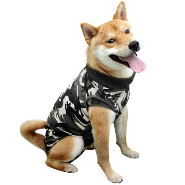 Button Style Dog Recovery Suit Vd08 Product Image (2)