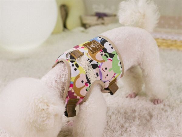 Patterned Vintage Dog Harness Vd02 Product Image 02