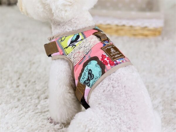 Patterned Vintage Dog Harness Vd02 Product Image 05