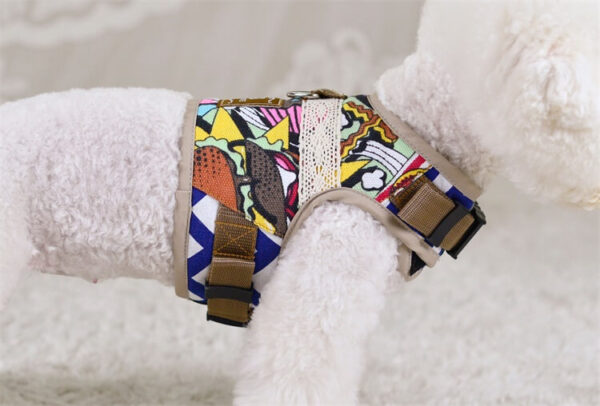 Patterned Vintage Dog Harness Vd02 Product Image 06