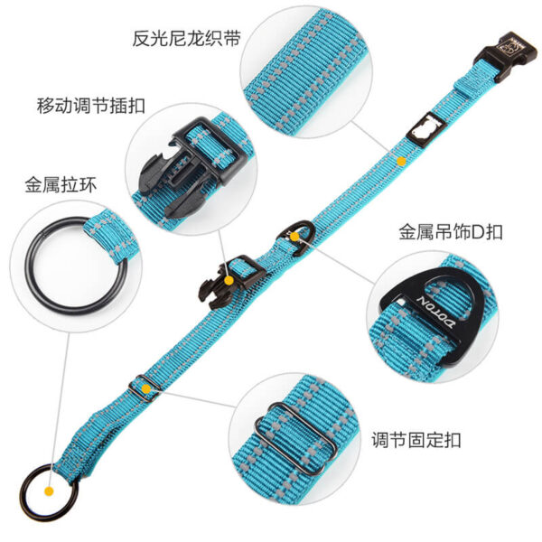 Vd07 Sg Nylon Dog Leashes Blue Product Image (3)