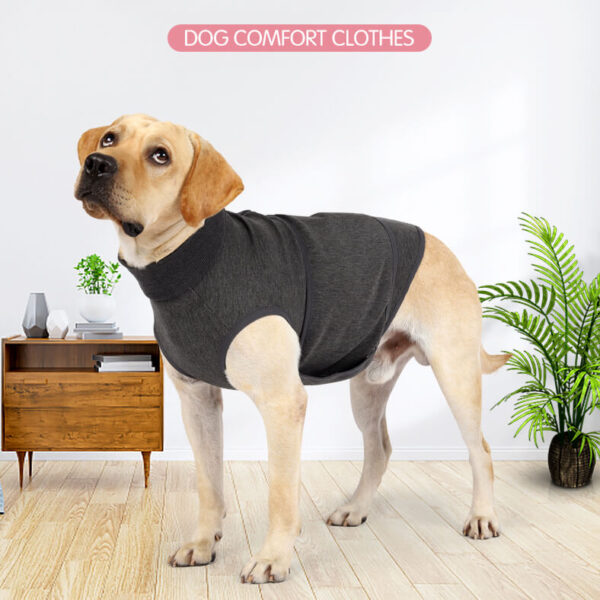 Vd21 Dog Hugging Comforter Cloth Grey Pink (3)
