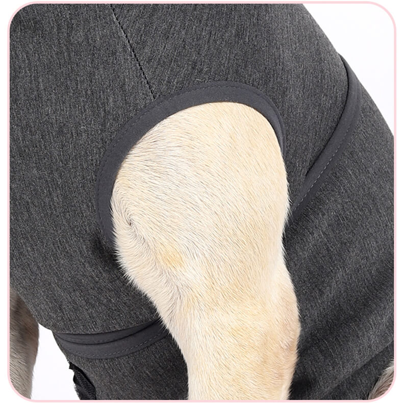 Vd21 Dog Hugging Comforter Cloth Grey Pink (6)