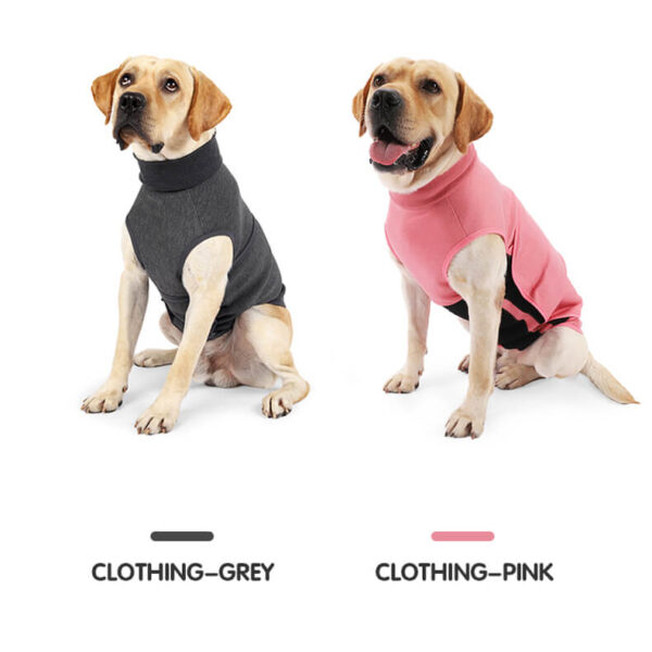 Vd21 Dog Hugging Comforter Cloth Grey Pink (9)