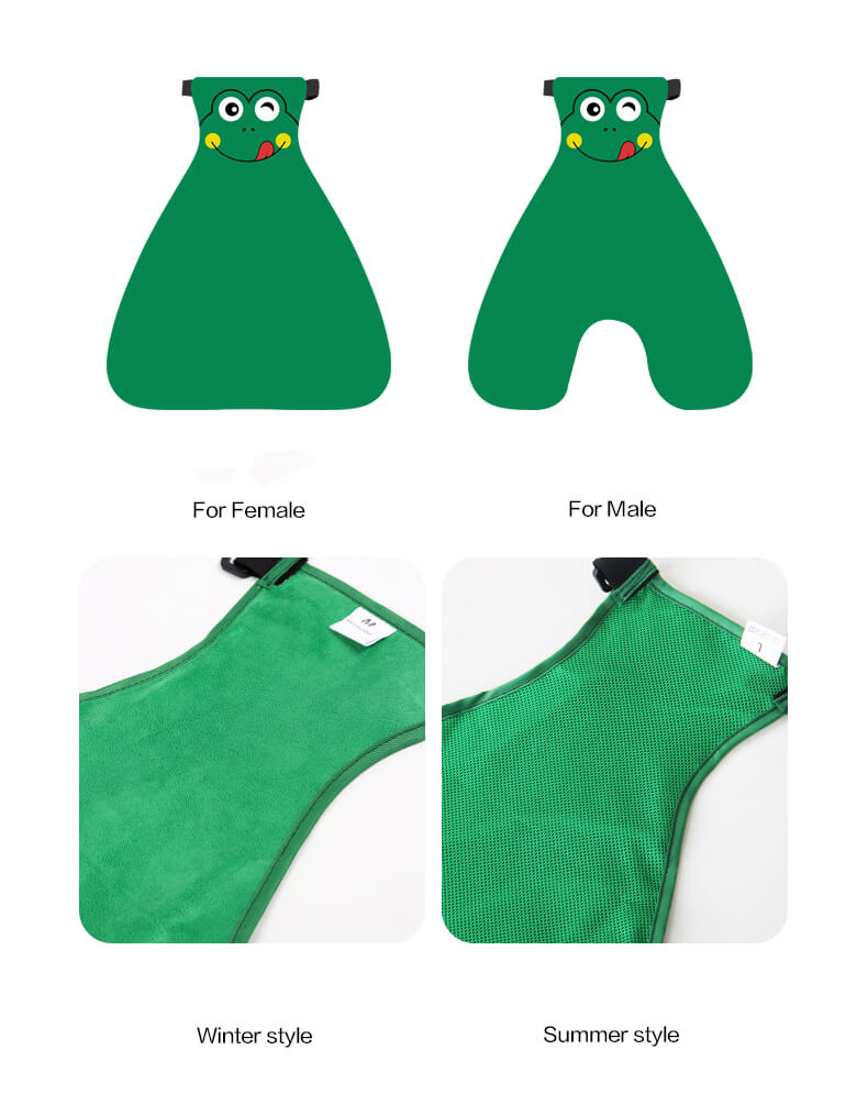 VD27 Small Dog Bellyband Puppy Green (7)