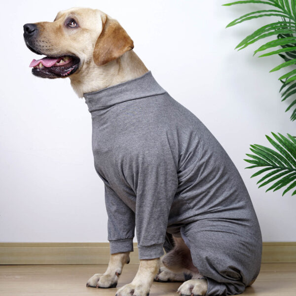 VD31 Four-legged Pajamas for Medium and Large Dogs Grey Color (6)