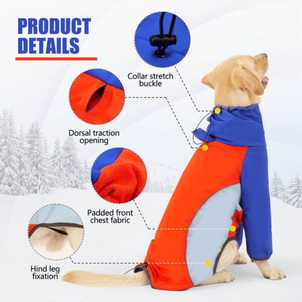 Vd82 Dog Winter Cloth Blue & Red Wholesale (2)