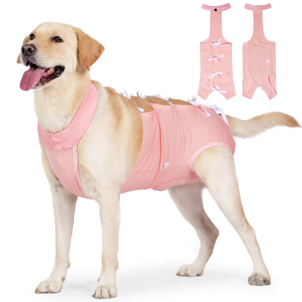 Vd83 Dog Surgery Recovery Suit Pink (1)