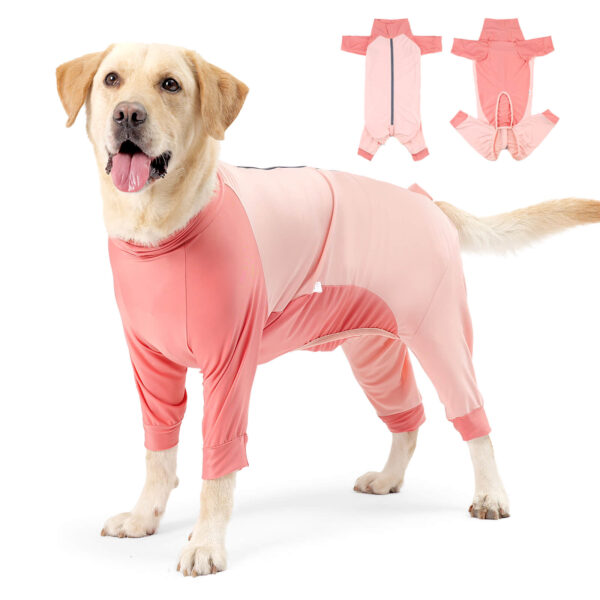 Vd85 Hair Proof Four Legged Clothing For Dogs Pink (1)