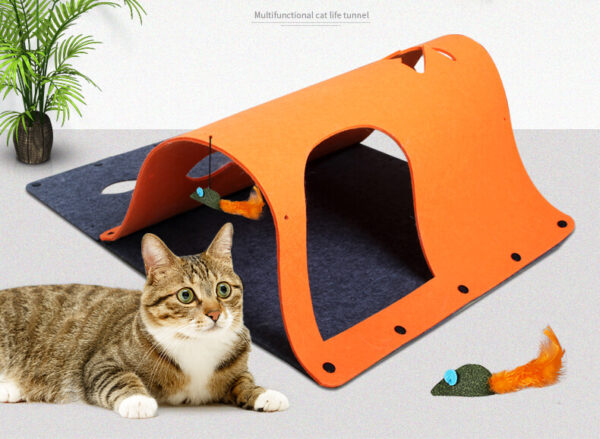 VC16 Multifunctional Felt Cat Tunnel Wholesale Supply (8)
