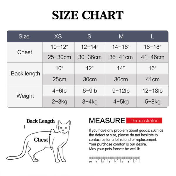 VC25 Cat Four-legged Coat Recovery Suit - Grey (7)