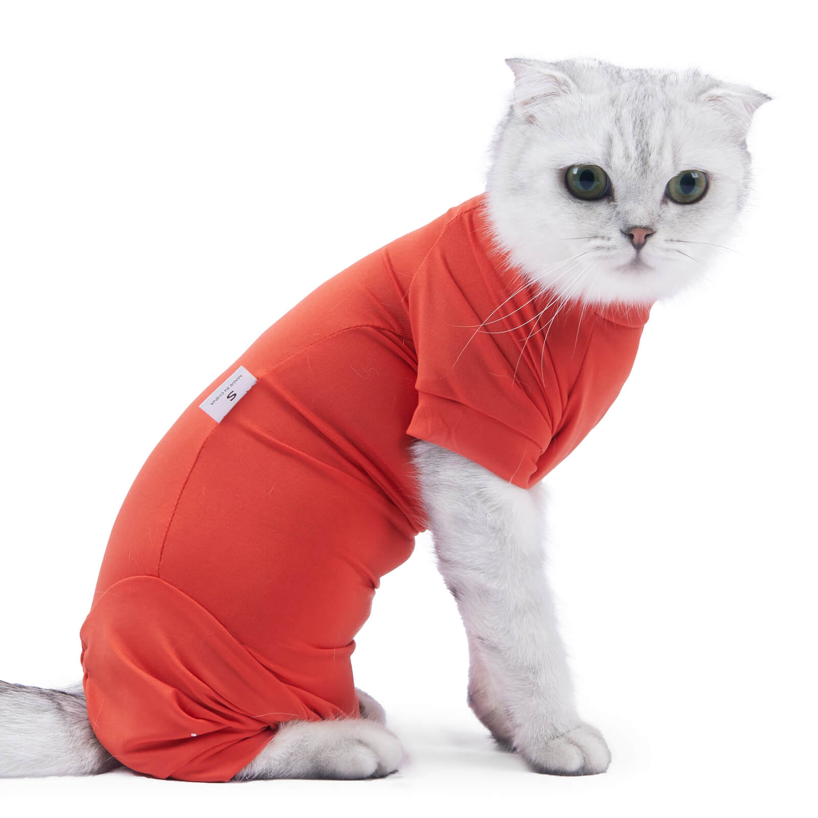 VC25 Cat Four-legged Coat Recovery Suit - Red (1)