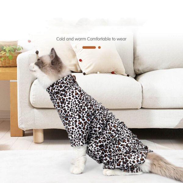 VC26 Cats Wear Leopard-print Four-legged Clothing (1)