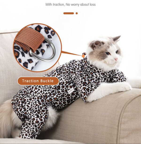 VC26 Cats Wear Leopard-print Four-legged Clothing - Image 4