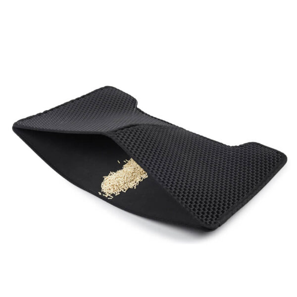 VC32 U-shaped Foldable Litter Mat for Pet Cats (2)