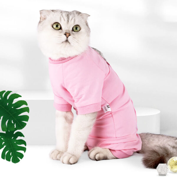 VC33 Pet Cat Recovery Suit with Velcro Wholesale Supply (1)
