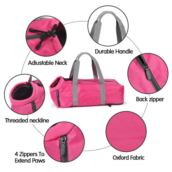 VC35 Safe Carrier Bag for Cats Magenta Color (2)