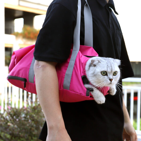 VC35 Safe Carrier Bag for Cats Magenta Color (6)