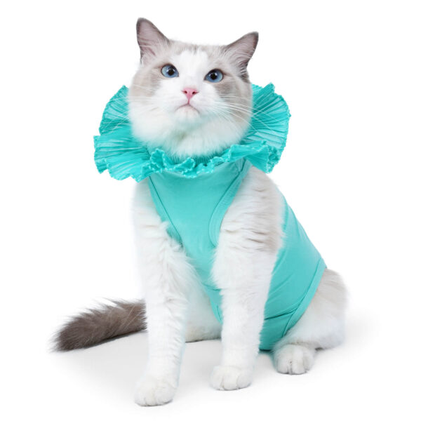 VC36 Pet Cat Recovery Suit with Flower Collar - Image 3