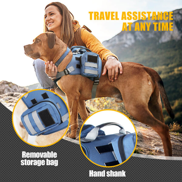 VD34 Dog Tactical Harness Set for Pet Safety Wholesale - Blue (5)