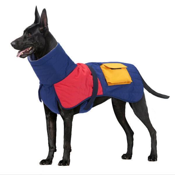 VD39 Color Block Cotton Clothing for Dogs Pet - Image 3