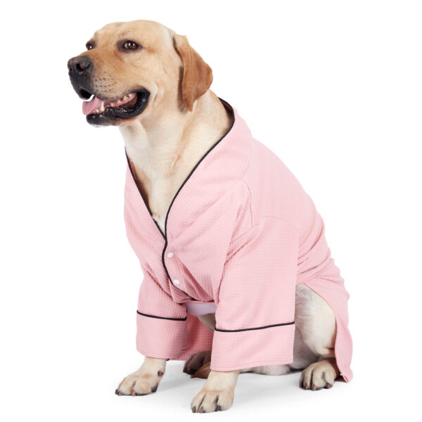 VD52 Dog Pajamas with Buckle Blue Pink - Image 2