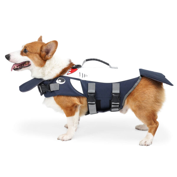 VD57 Dog Life Jacket Shark Style for Pet Swimming