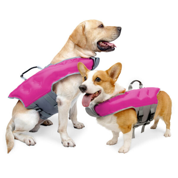VD76-Dog Life Jacket Inflatable with Inflatable Cylinder - Image 3