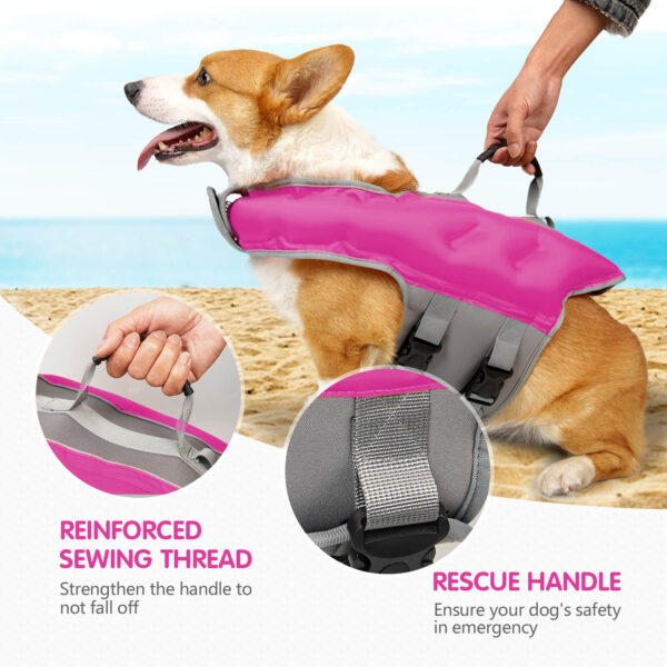 VD76-Dog Life Jacket Inflatable with Inflatable Cylinder - Image 5