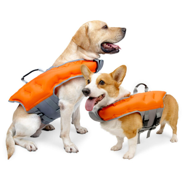 VD76-Dog Life Jacket Inflatable with Inflatable Cylinder - Image 4