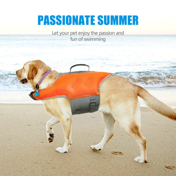 VD76-Dog Life Jacket Inflatable with Inflatable Cylinder
