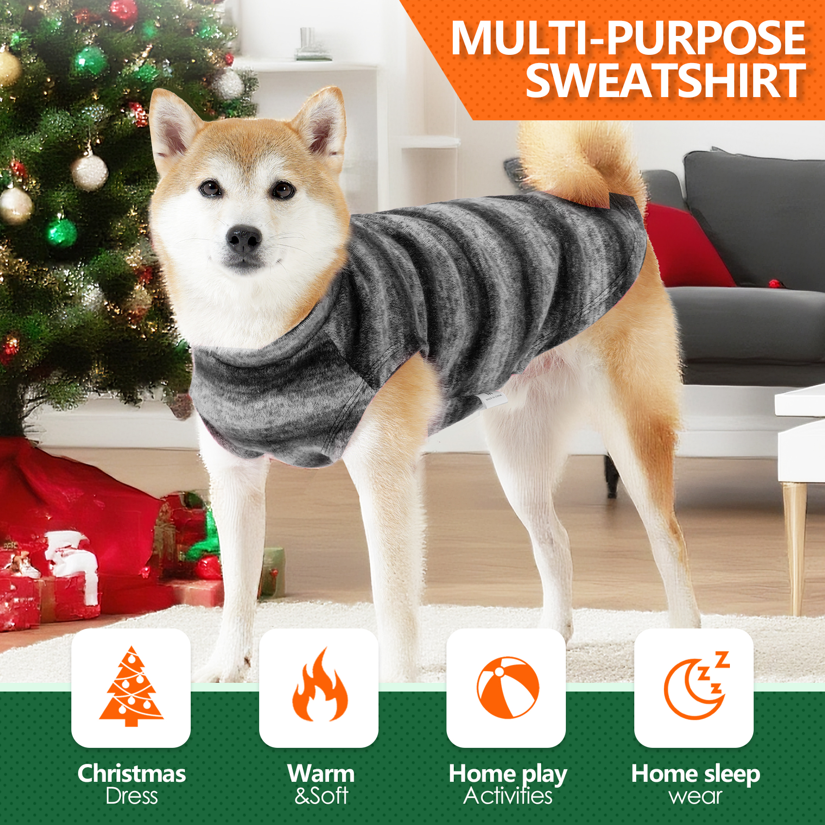 Vd133 Dog Sweater Grey (4)