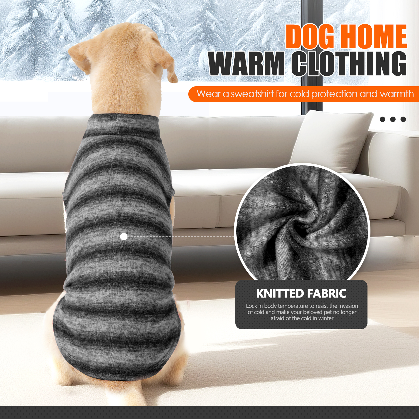Vd133 Dog Sweater Grey (5)