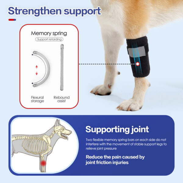 Vd100 Dog Front Leg Knee Pads (joint Protection, Wear Resistant And Non Slip) (3)