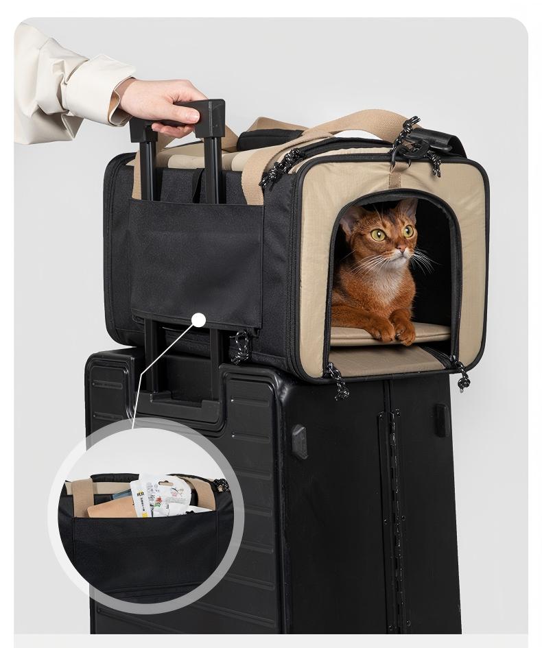 All Season Large Capacity Airline Approved Cat Carrier (single Shoulderhandheldcrossbody)