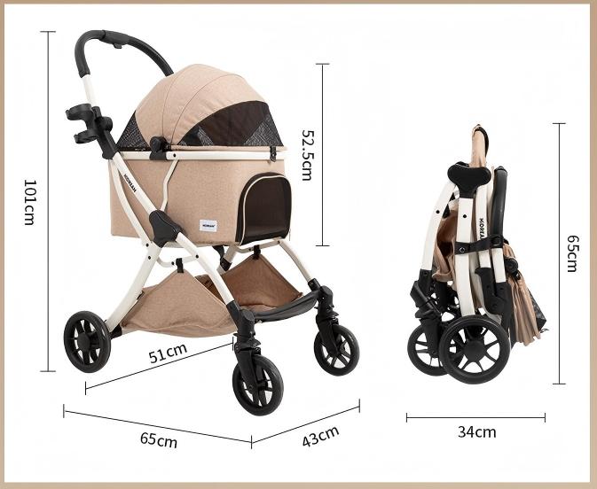Cat And Dog Universal Folding Stroller