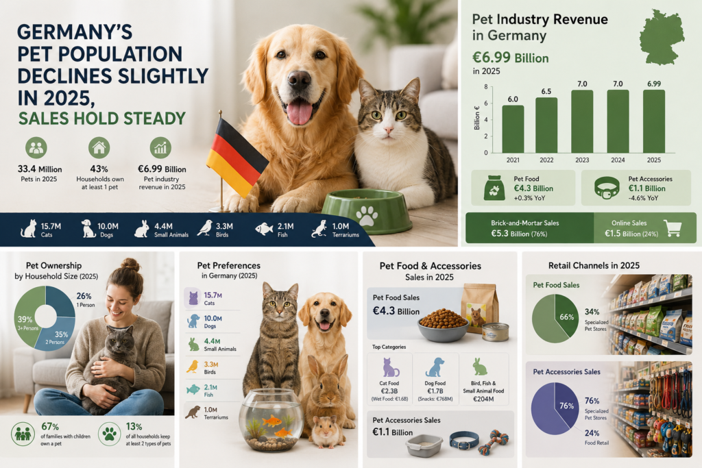 Germany’s Pet Market In 2025 Pet Ownership Slips Slightly While Consumer Spending Holds Firm
