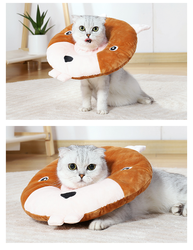 VC30 soft cat collar in Beige Squirrel
