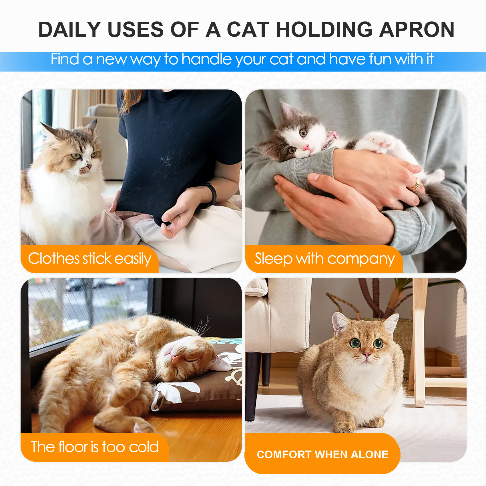 VC44 light blue apron daily use panels, including the coat-fur and cold-floor problems it solves